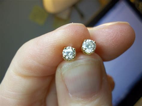 quarter carat diamond studs.